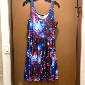 Blackmilk Galaxy Amethyst pocket scoop skater XL